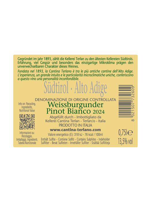 Kellerei Terlan Weißburgunder 2024