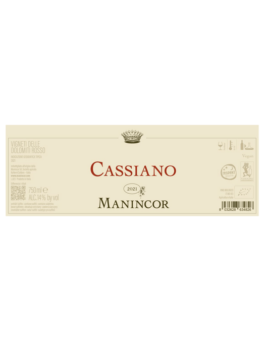 Manincor Cassiano Bio Rotwein 2021