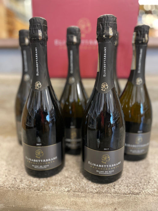 6 Flaschen Abrami Blanc de Noir Millesimato Extra Brut Bio Franciacorta 2017 zum Aktionspreis