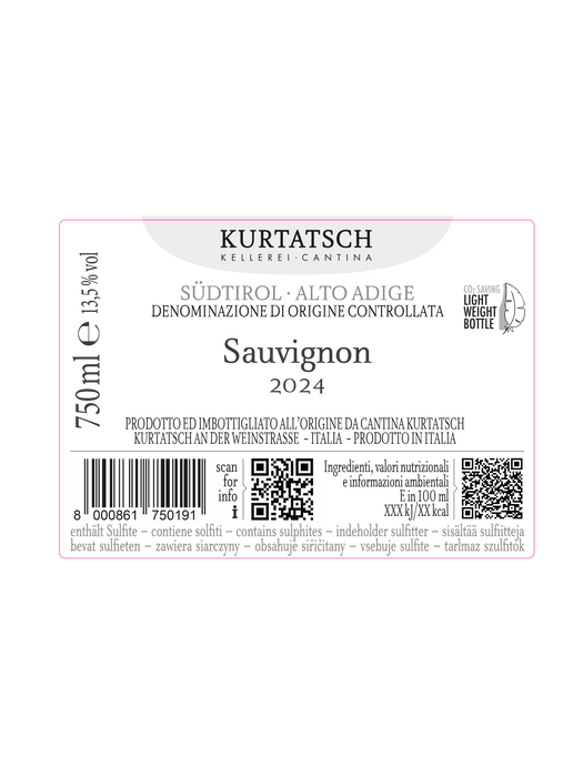 Kellerei Kurtatsch Sauvignon Blanc 2024