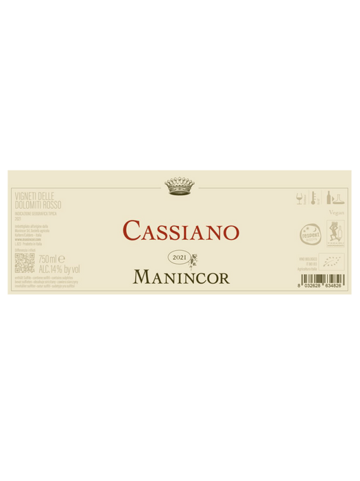 Manincor Cassiano Bio Rotwein 2021