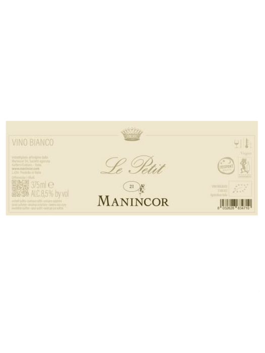 Manincor Petit Manseng Le Petit Bio 2021 375ml